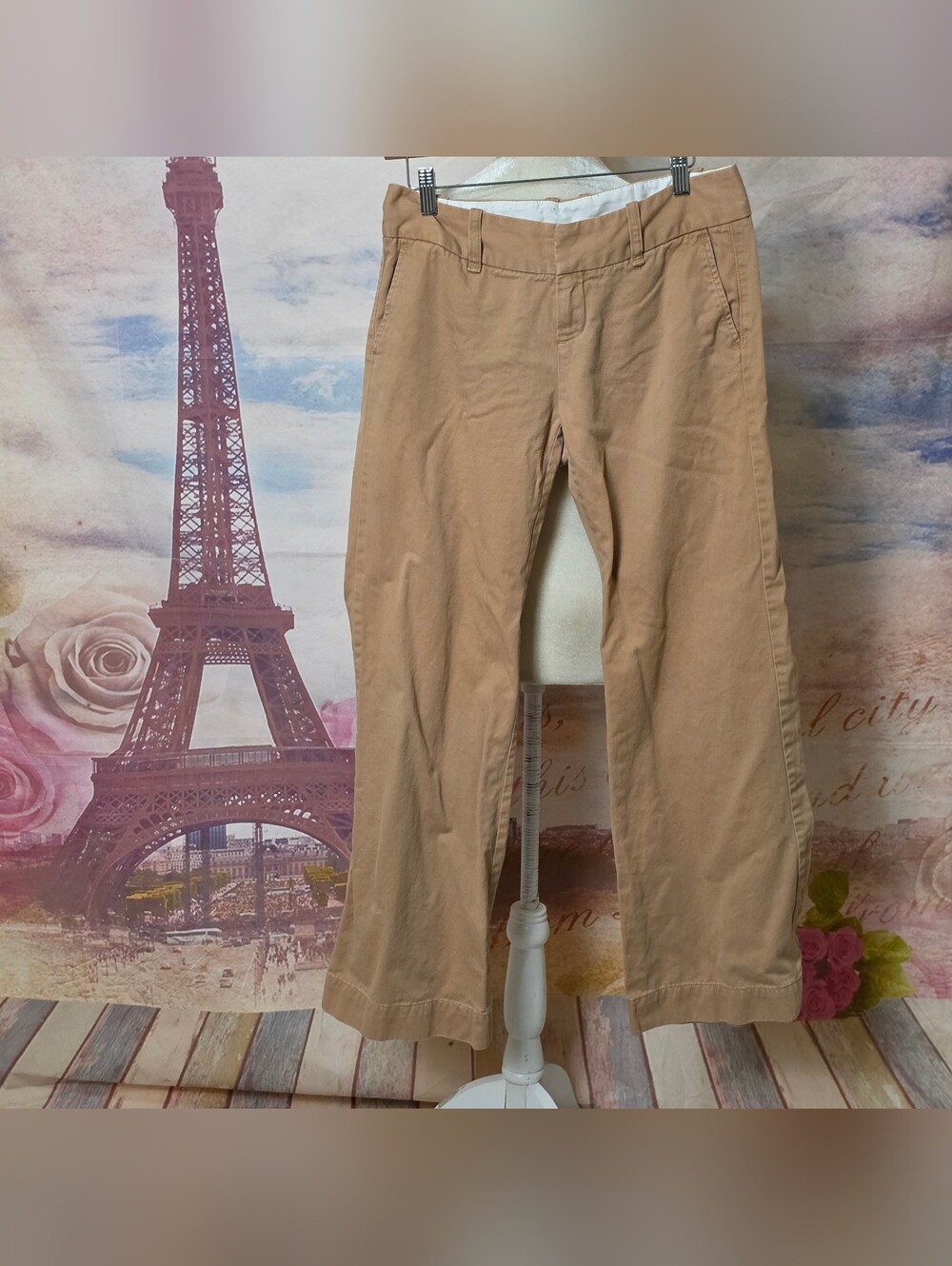 GAP Khaki Straight-Leg Chinos Sz 6